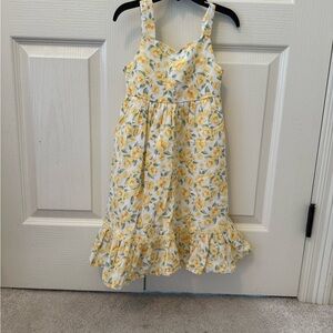 Floral Yellow Kids Dress